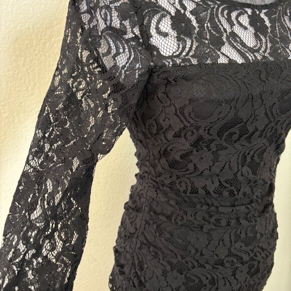 Elegant Black Lace Dress | Max & Cleo | Size 4 |Mint Condition - Picture 4 of 6